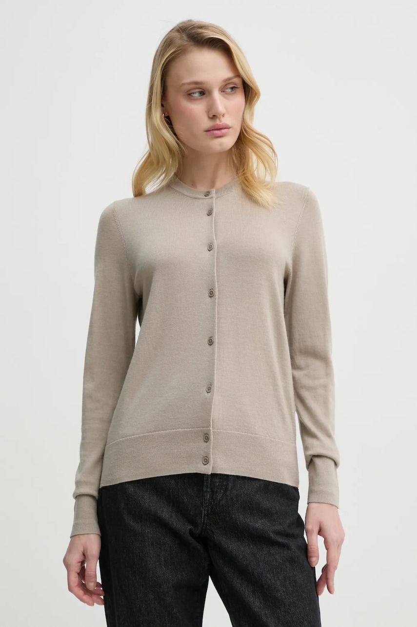 Filippa K cardigan din lana culoarea gri, light, 28921