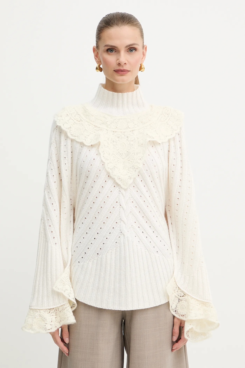 Πουλόβερ με προσθήκη μαλλιού Twinset