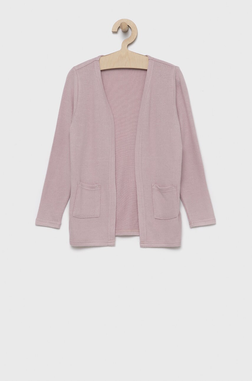 Name It cardigan copii culoarea roz, light