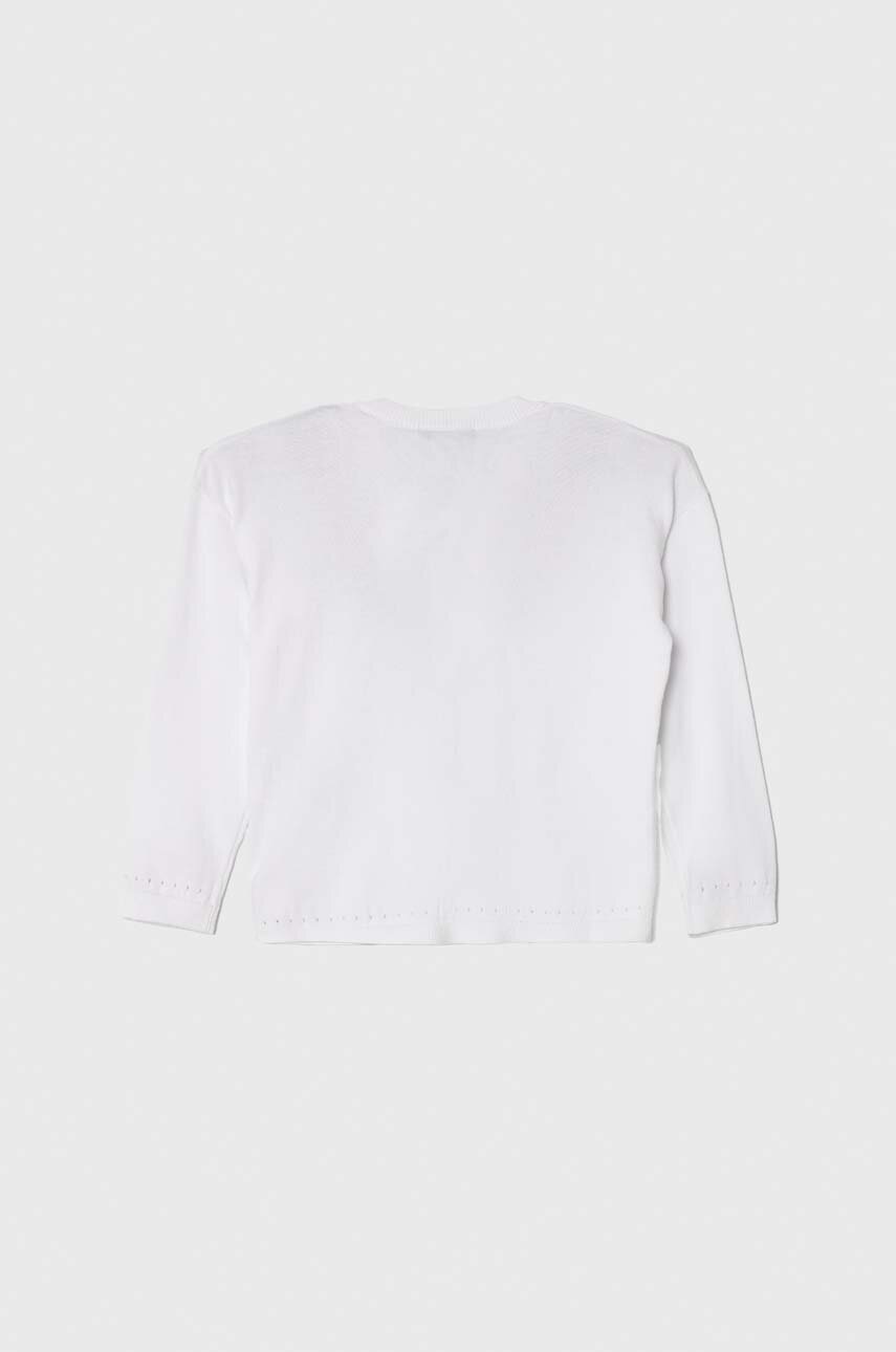 Детский кардиган United Colors of Benetton цвет белый лёгкий Детский кардиган United Colors of Benetton цвет белый лёгкий