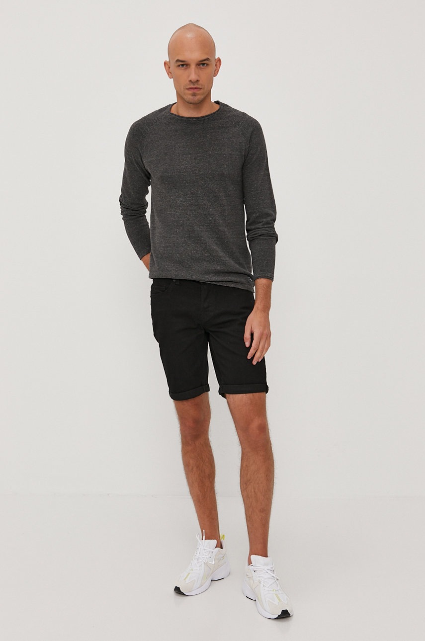 

Свитер Jack & Jones мужской цвет серый лёгкий