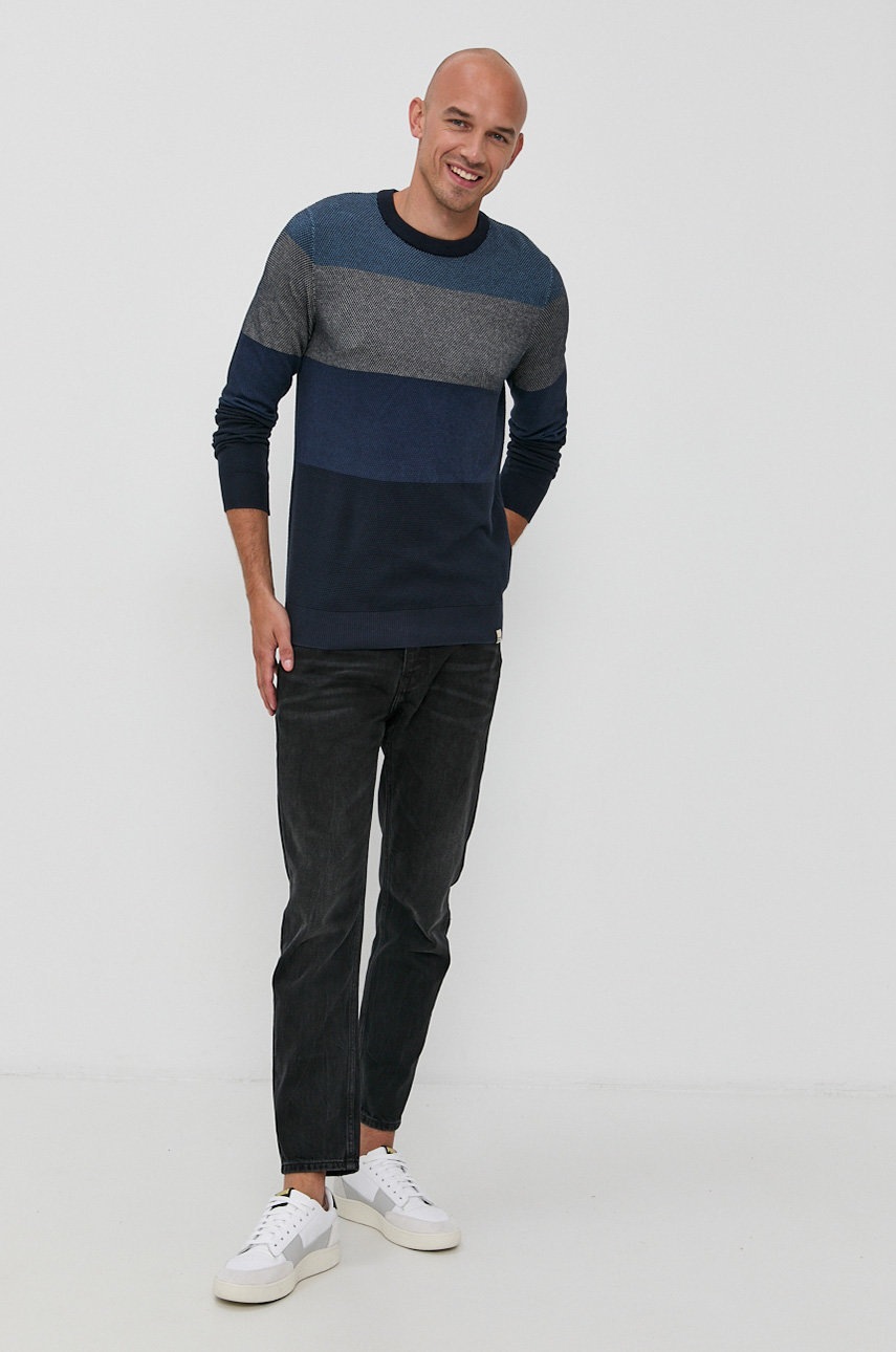 

Свитер Jack & Jones мужской цвет синий лёгкий