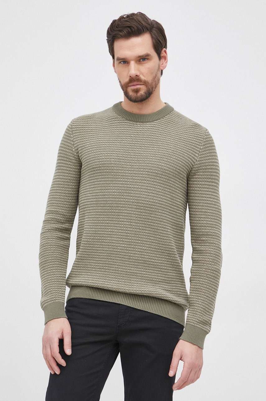Selected homme pulover bărbați, culoarea verde