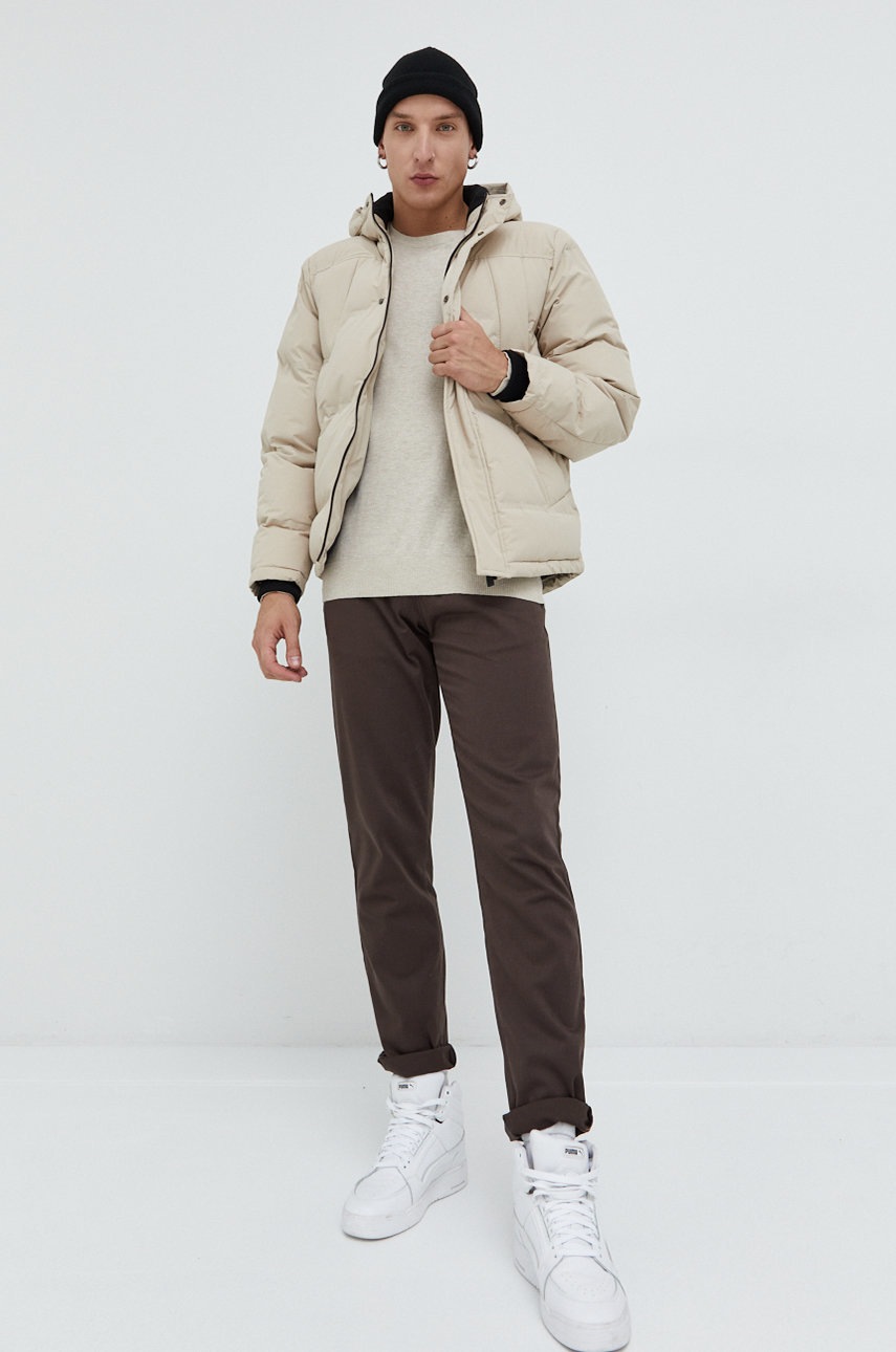 

Свитер Jack & Jones мужской цвет бежевый лёгкий