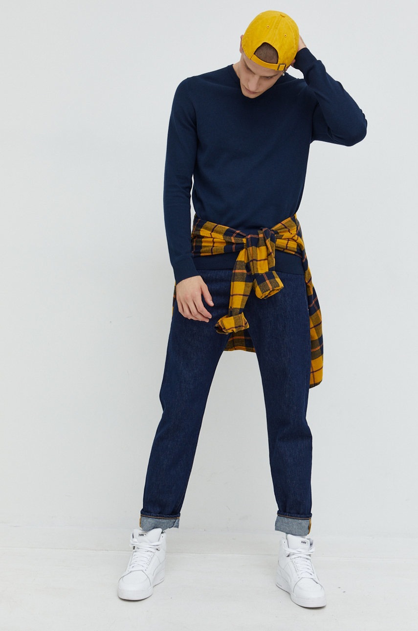 

Светр Jack & Jones чоловічий колір синій легкий