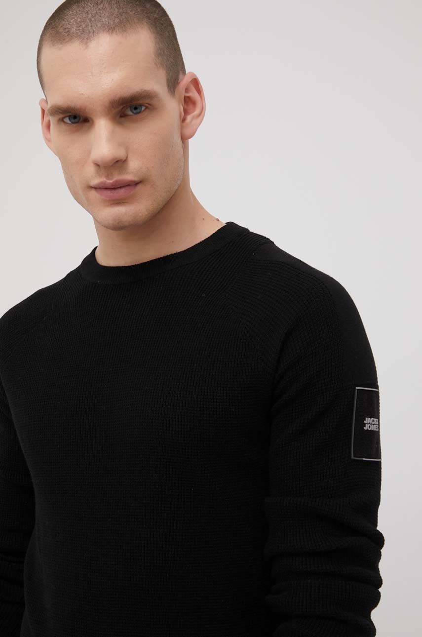 Jack & jones pulover barbati, culoarea negru,