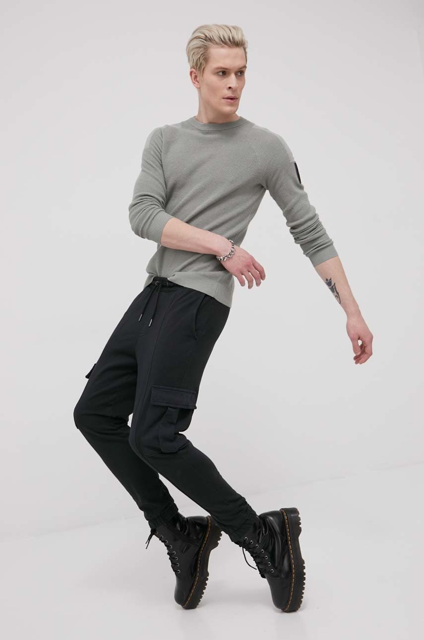 Jack & jones pulover barbati, culoarea verde,