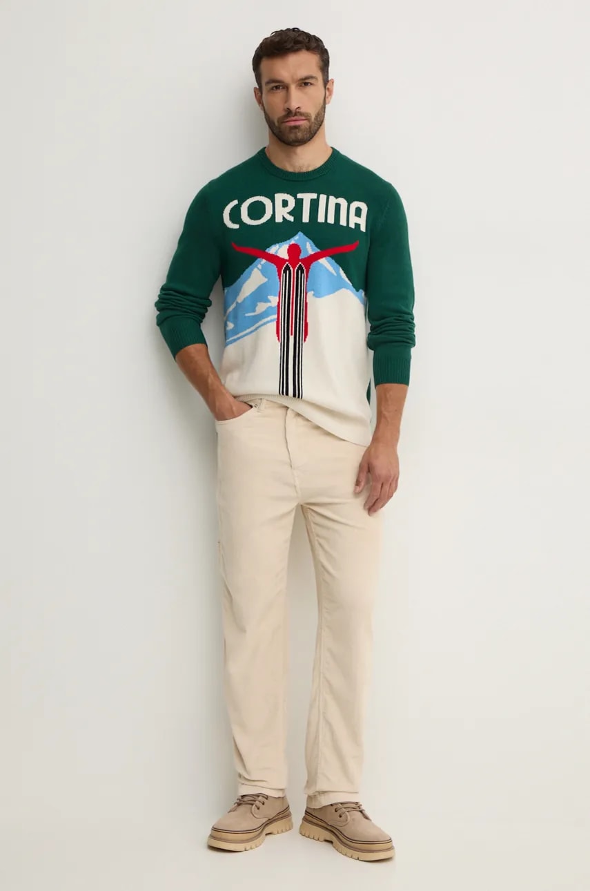 Шерстяной свитер MC2 Saint Barth мужской цвет розовый Шерстяной свитер MC2 Saint Barth мужской цвет розовый