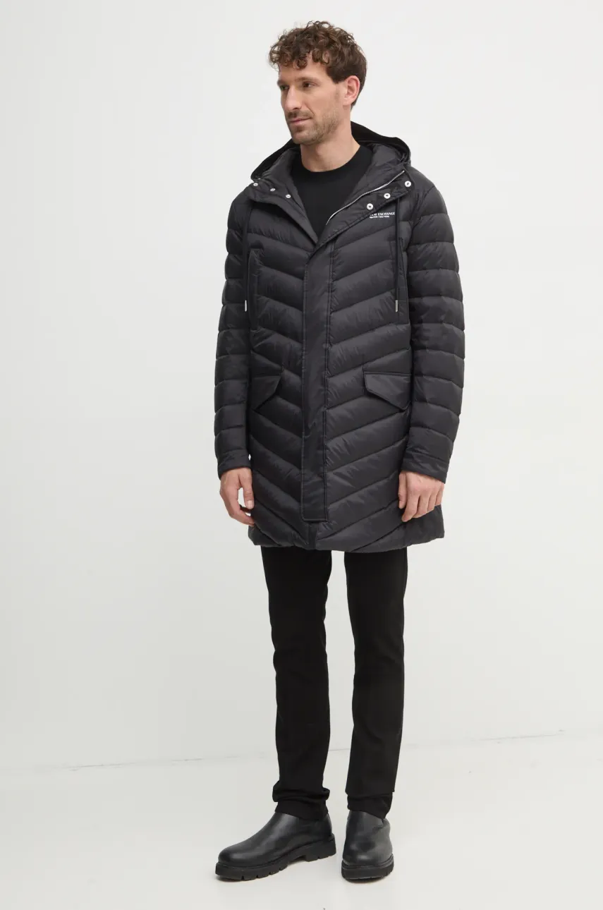 Шерстяной свитер Armani Exchange мужской цвет чёрный лёгкий 8NZM5A ZM1YZ Шерстяной свитер Armani Exchange мужской цвет чёрный лёгкий 8NZM5A ZM1YZ