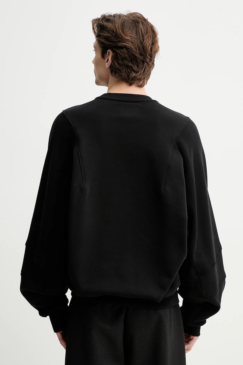 Хлопковая кофта Heliot Emil мужская цвет чёрный однотонная SS25_M_08_062_BLK01_CO Хлопковая кофта Heliot Emil мужская цвет чёрный однотонная SS25_M_08_062_BLK01_CO