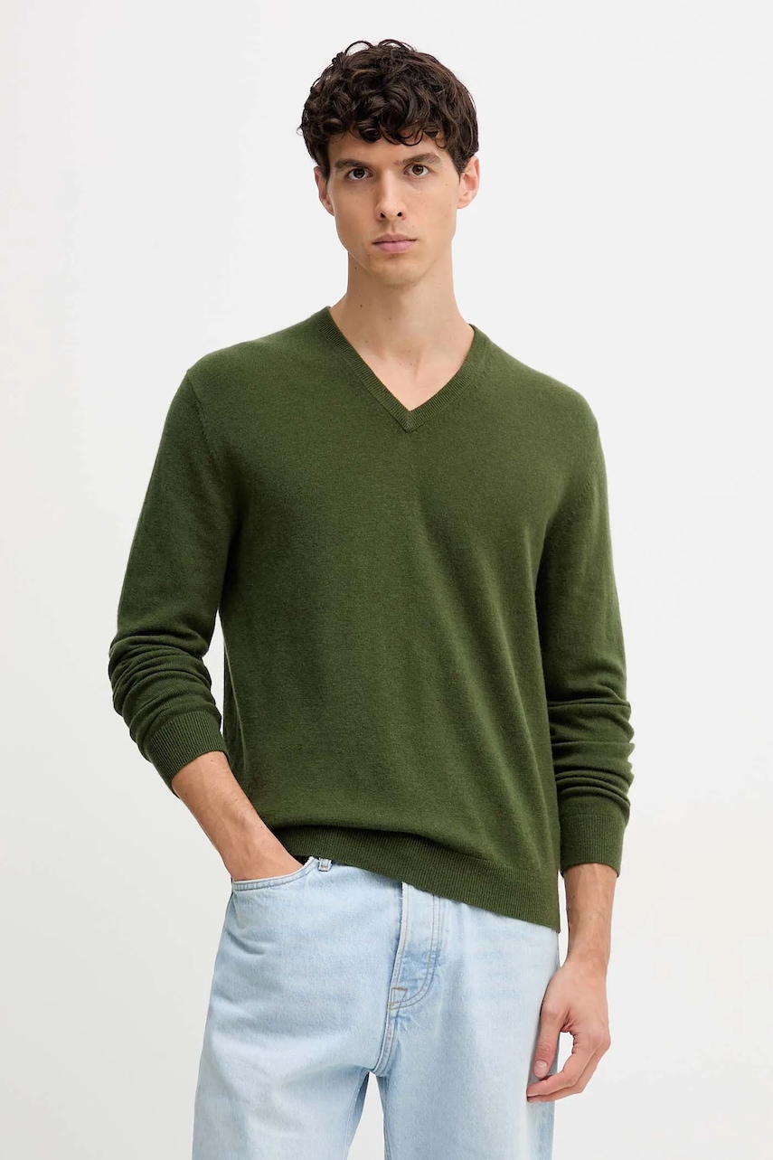 United Colors of Benetton pulover de lana culoarea gri, 1002U4407