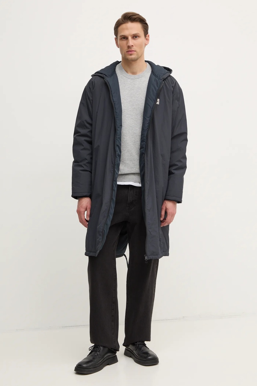 Шерстяной свитер Filippa K мужской цвет серый лёгкий 28926 Шерстяной свитер Filippa K мужской цвет серый лёгкий 28926