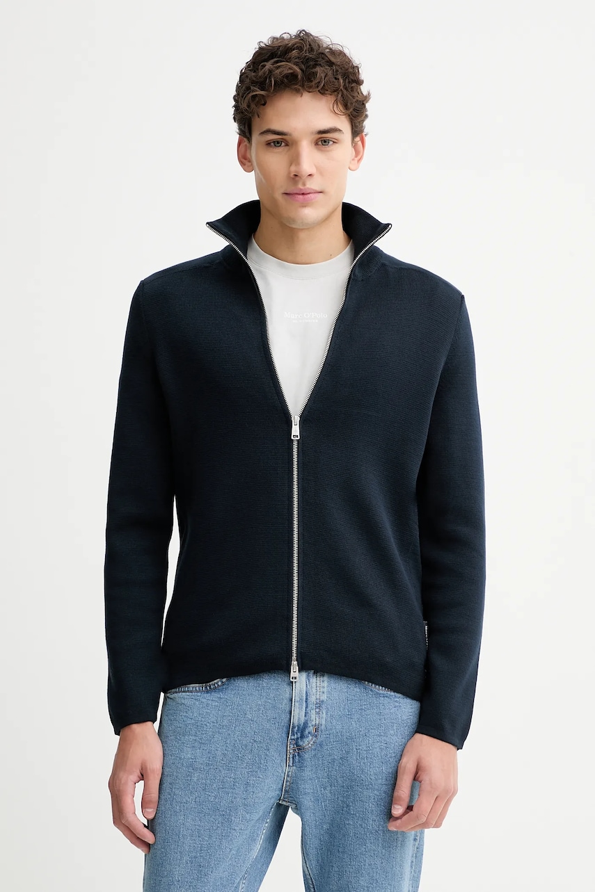 Marc O'Polo pulover de bumbac culoarea bleumarin, M20501661002