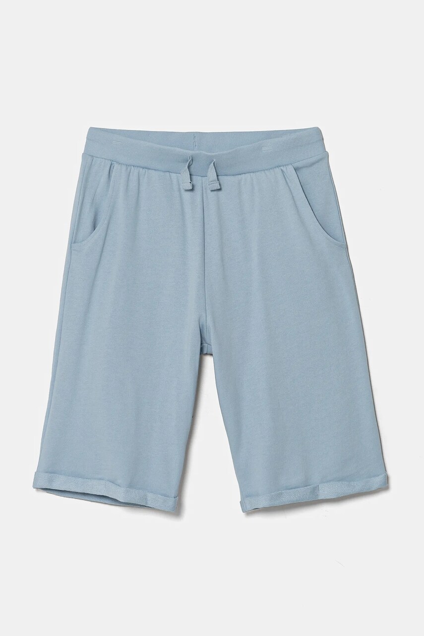 Levně Dětské bavlněné šortky Guess modrá barva, nastavitelný pas, L93Q25 KAUG0