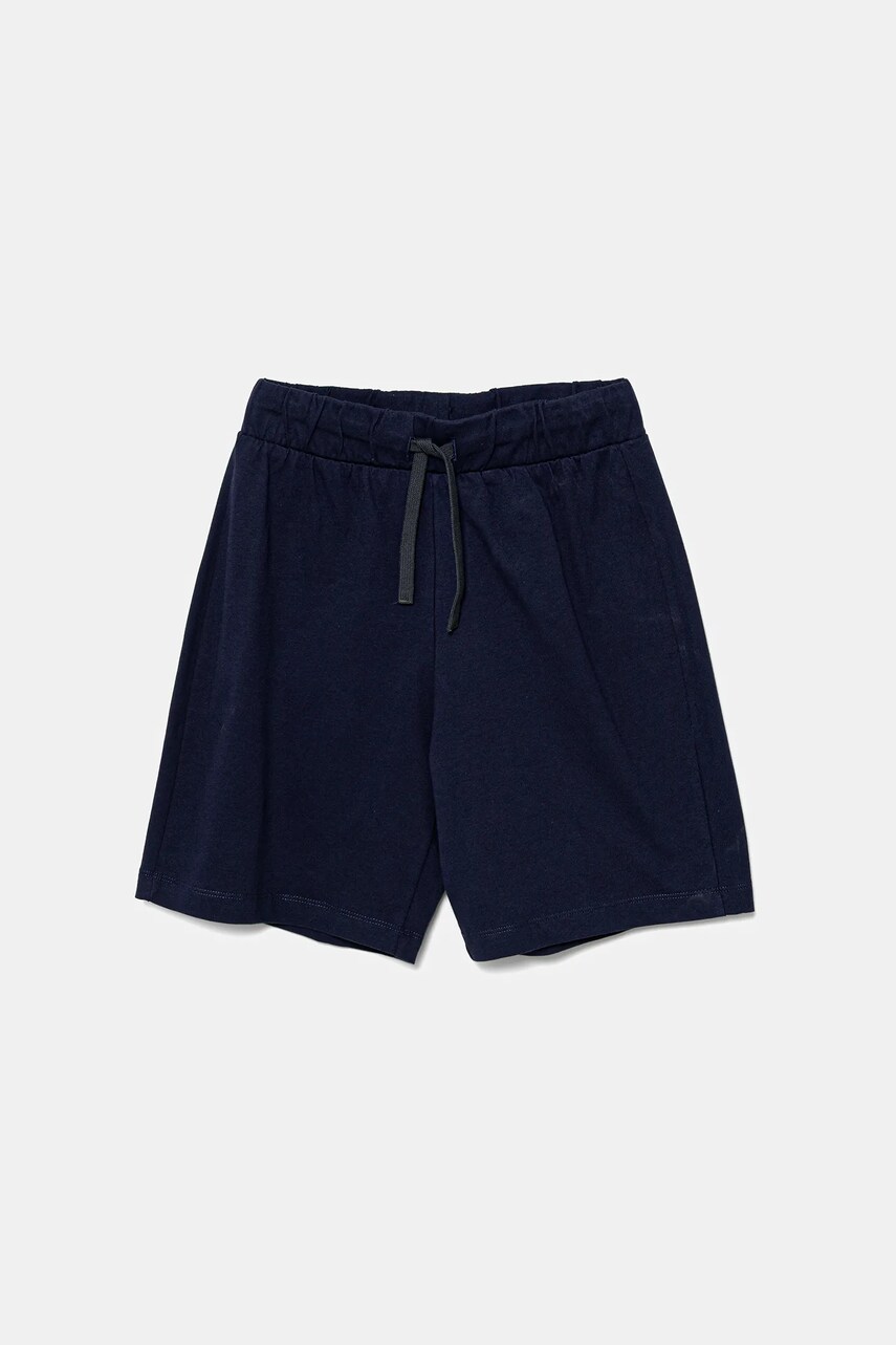 United Colors of Benetton pantaloni scurți din bumbac pentru copii culoarea bleumarin, talie reglabila, 3BL0C903L