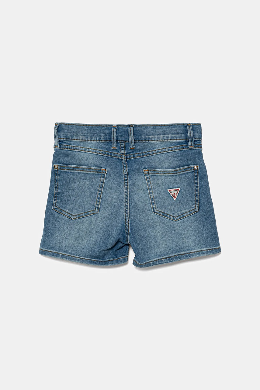 Детские джинсовые шорты Guess однотонные регулируемая талия J4RD20 D4CA0