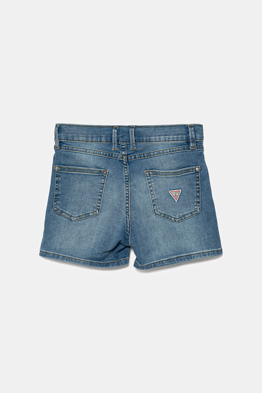 Детские джинсовые шорты Guess однотонные регулируемая талия J4RD20 D4CA0 Детские джинсовые шорты Guess однотонные регулируемая талия J4RD20 D4CA0