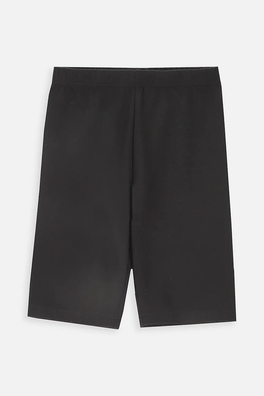 Coccodrillo pantaloni scurți copii culoarea negru, uni, Basic Girl