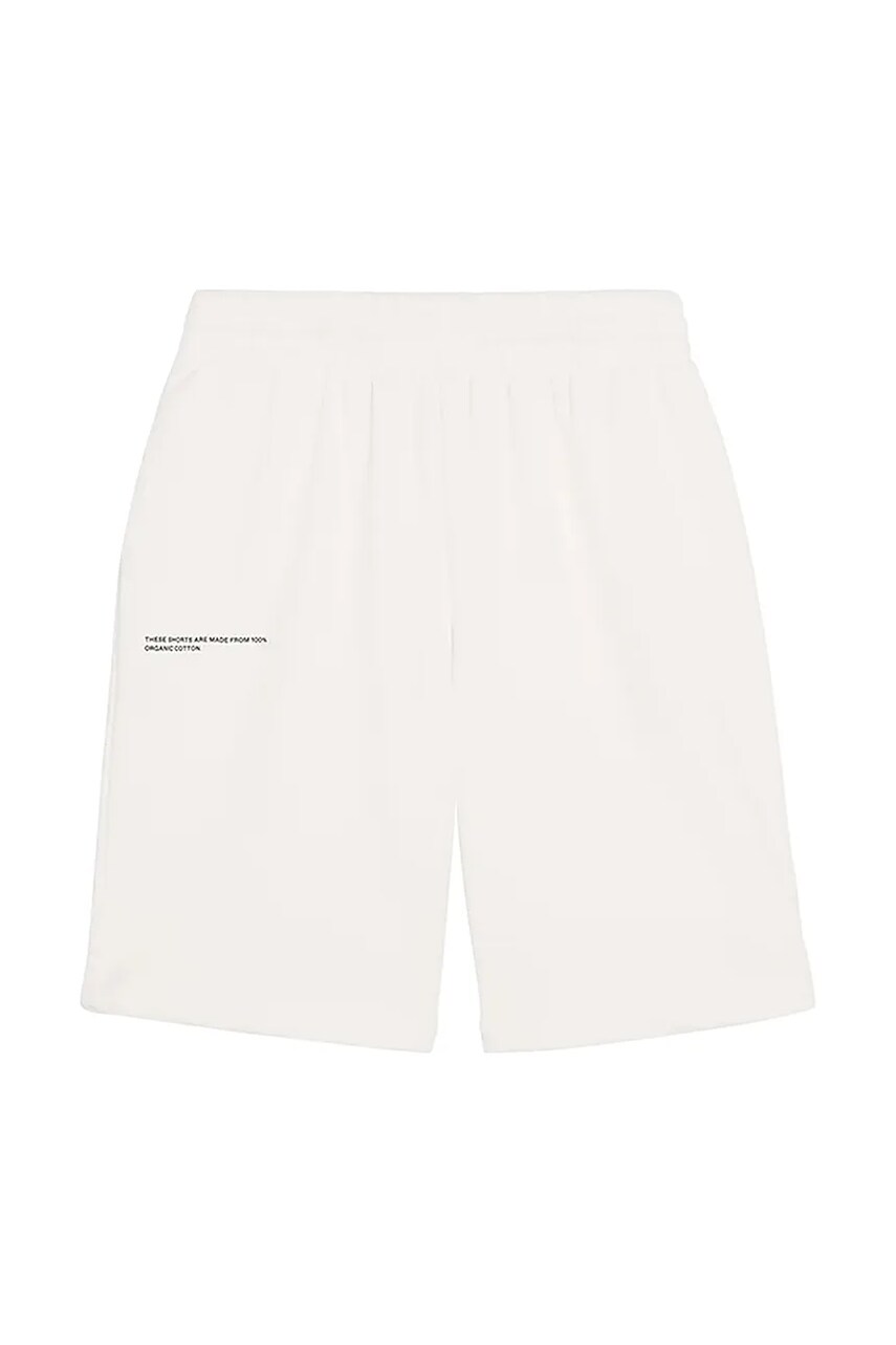 Pangaia pantaloni scurți KIDS\' 365 MIDWEIGHT LONG SHORTS culoarea alb, talie reglabila, 10000425