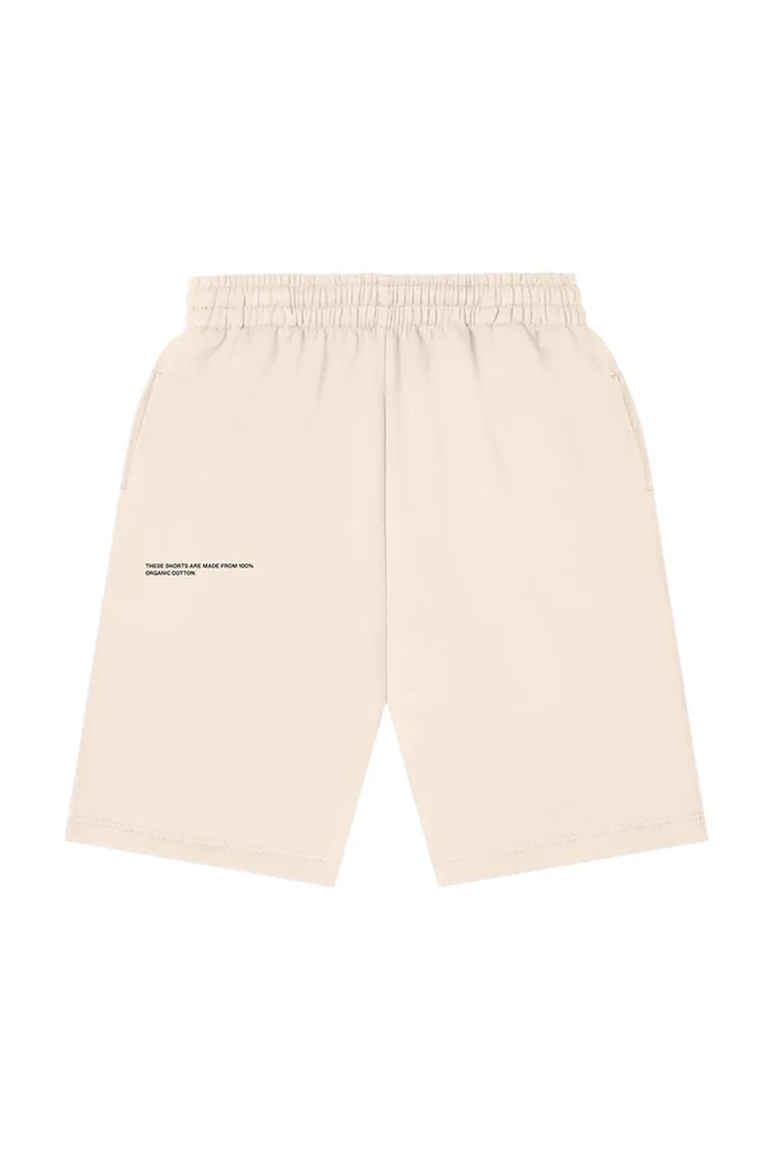 Pangaia pantaloni scurți KIDS\' 365 MIDWEIGHT LONG SHORTS culoarea bej, talie reglabila, 10000425