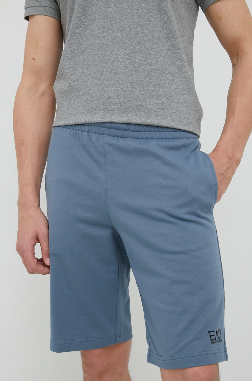 

Къси панталони EA7 Emporio Armani, Син