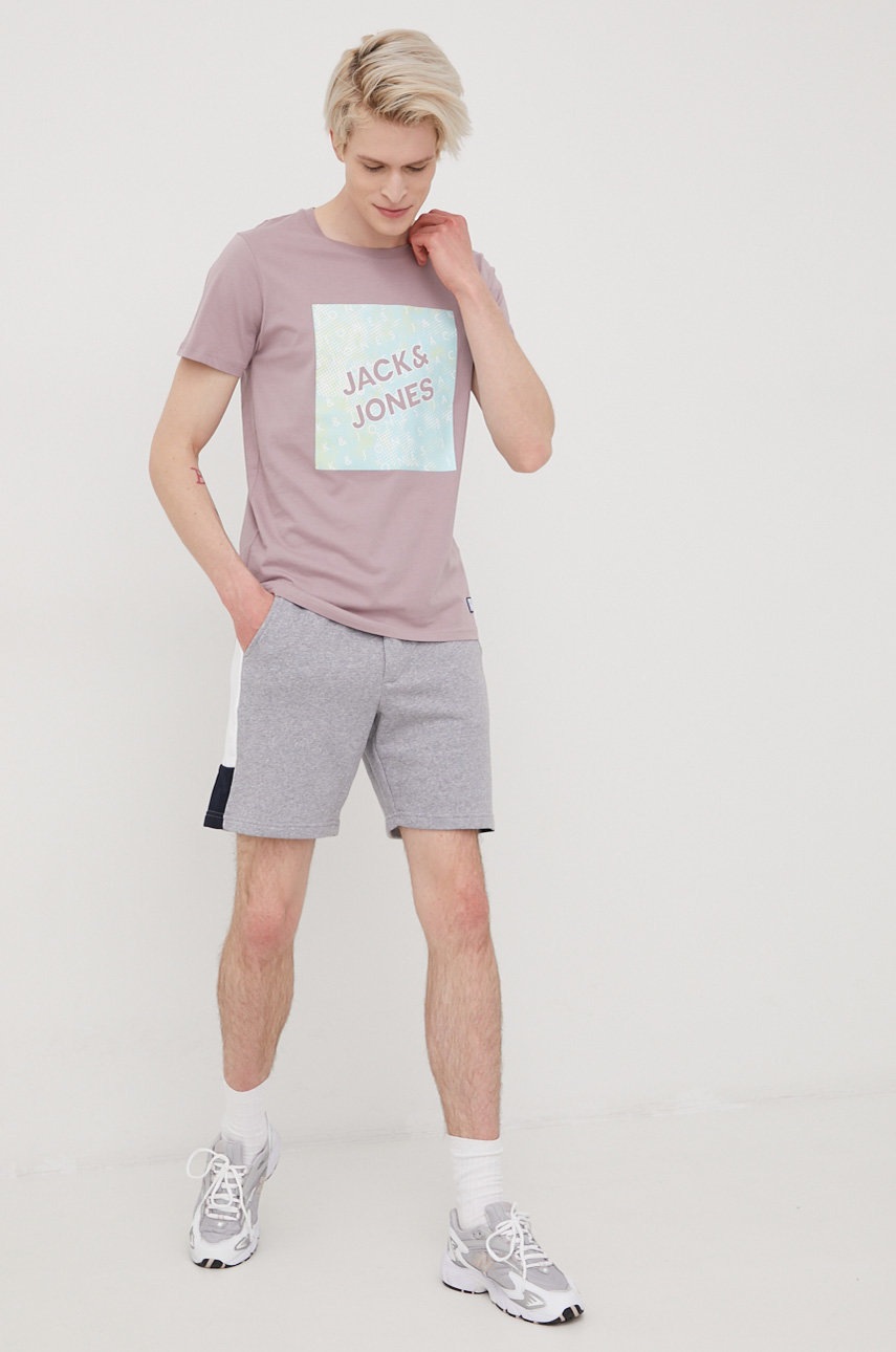 

Шорти Jack & Jones чоловічі колір сірий