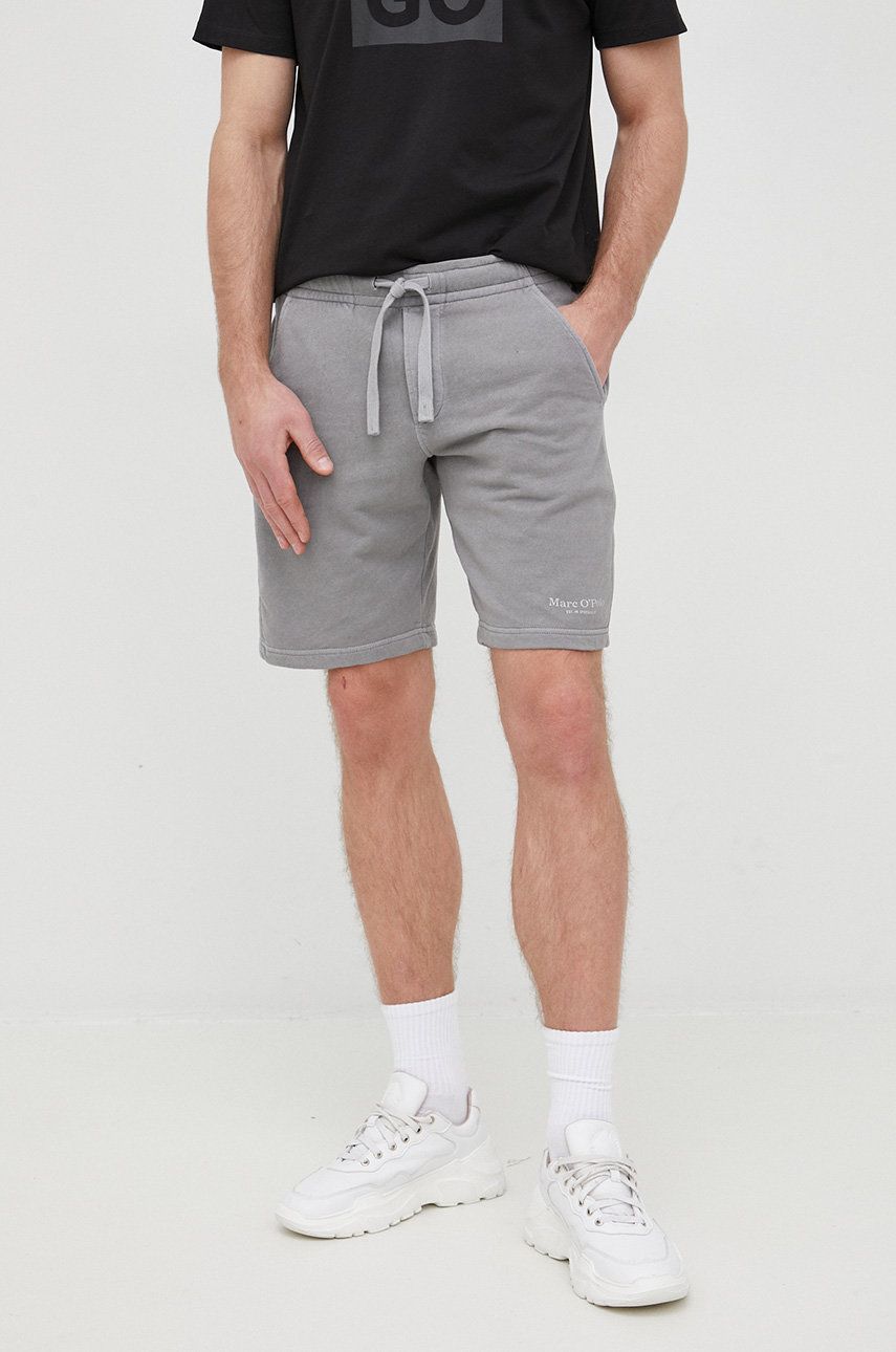Marc O’Polo pantaloni scurti din bumbac barbati, culoarea gri answear.ro imagine noua