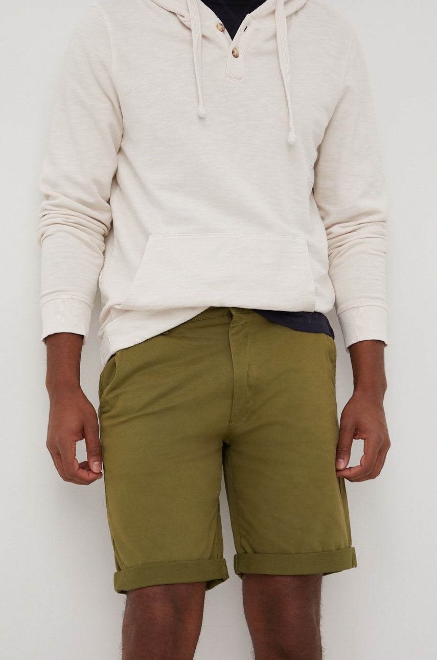Solid pantaloni scurti barbati, culoarea verde answear.ro imagine noua