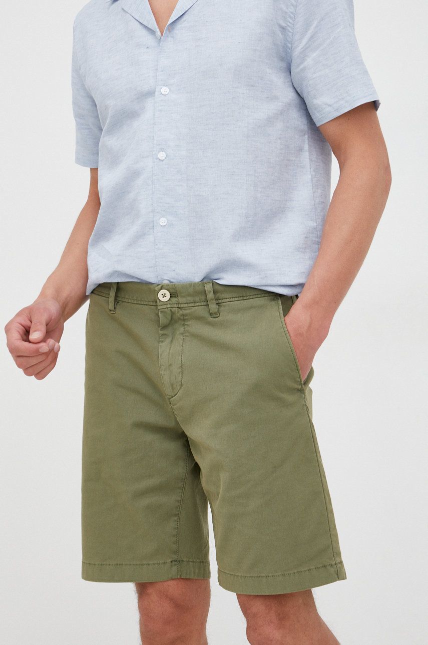 Marc O’Polo pantaloni scurti barbati, culoarea verde answear.ro imagine noua