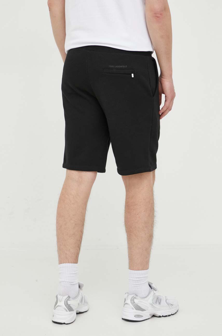 Karl Lagerfeld Pantaloni Scurti Barbati, Culoarea Negru