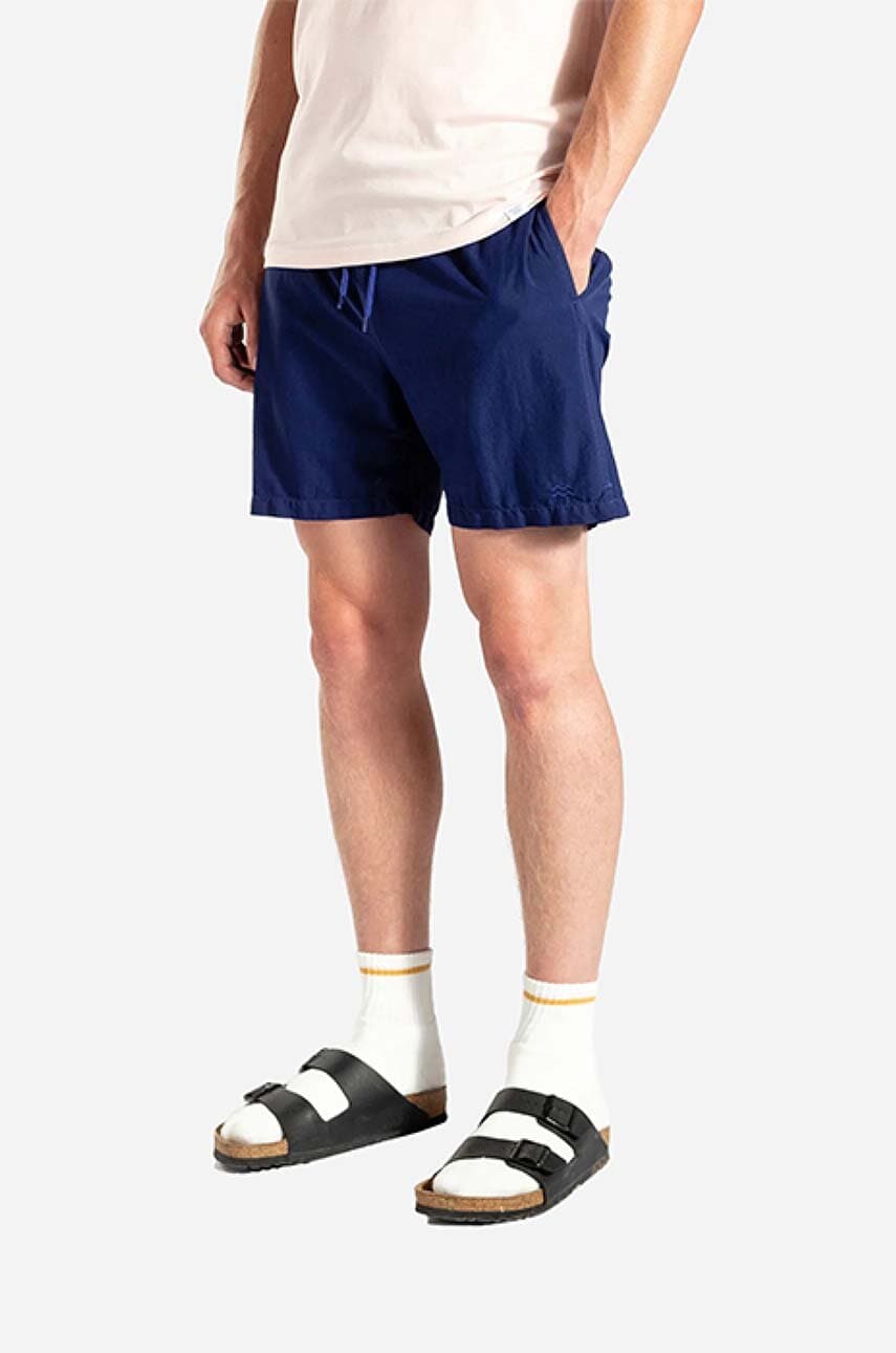 Norse Projects pantaloni scurți Hauge Swimmers bărbați, culoarea bleumarin N35.0581.7170-7170 Norse Projects pantaloni scurți Hauge Swimmers bărbați, culoarea bleumarin N35.0581.7170-7170