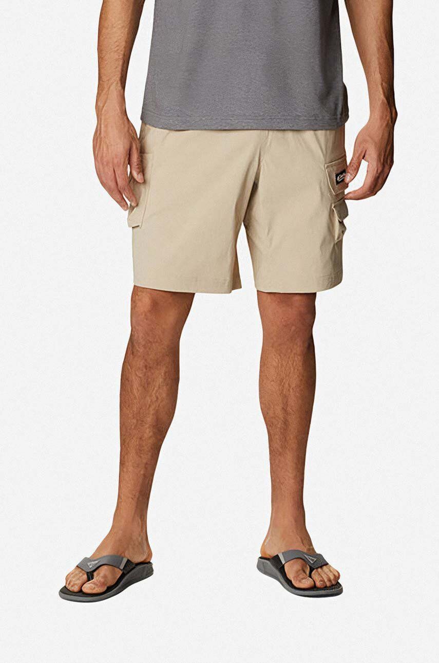 Columbia pantaloni scurți Field Creek Cargo Short barbati, culoarea bej 1993261271-cream