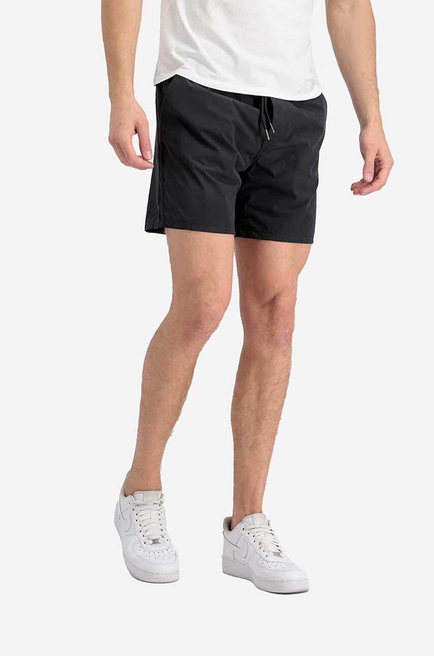 Alpha Industries pantaloni scurți bărbați, culoarea negru 106253.03-black