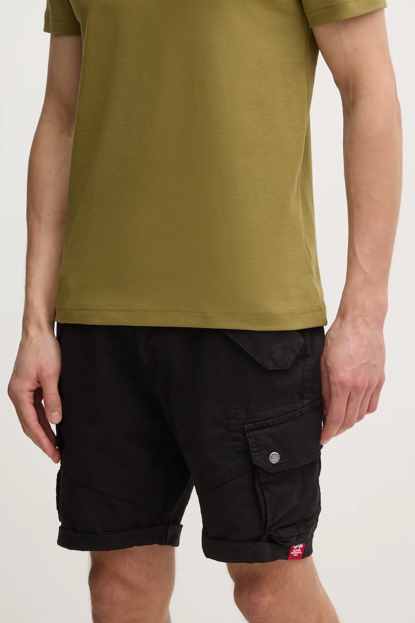 Alpha Industries pantaloni scurți Combat bărbați, culoarea negru 116210.03-black