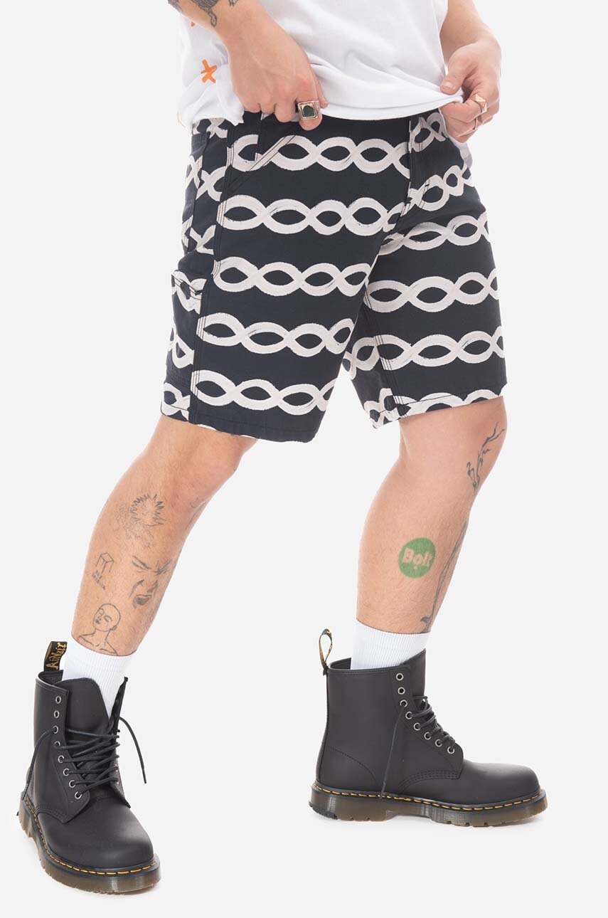 Stan Ray pantaloni scurți Painter bărbați, culoarea negru SS23013BLA-BLA Stan Ray pantaloni scurți Painter bărbați, culoarea negru SS23013BLA-BLA