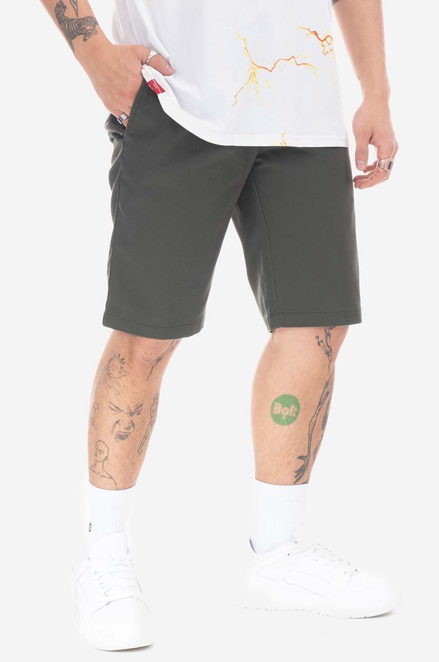 Dickies pantaloni scurți din bumbac culoarea verde DK0A4XNFOGX-GREEN