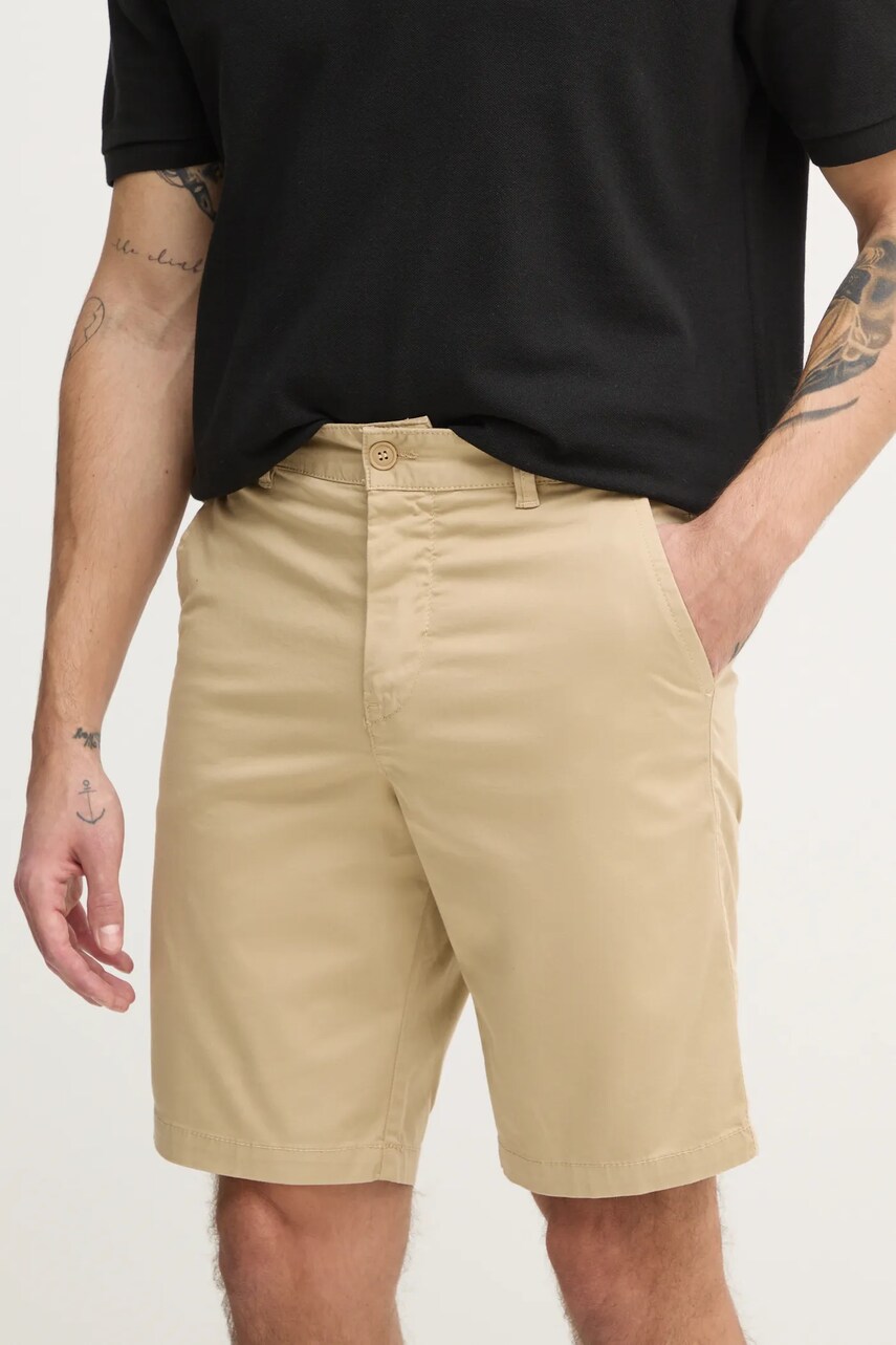 United Colors of Benetton pantaloni scurti barbati, culoarea alb, 4UN459548