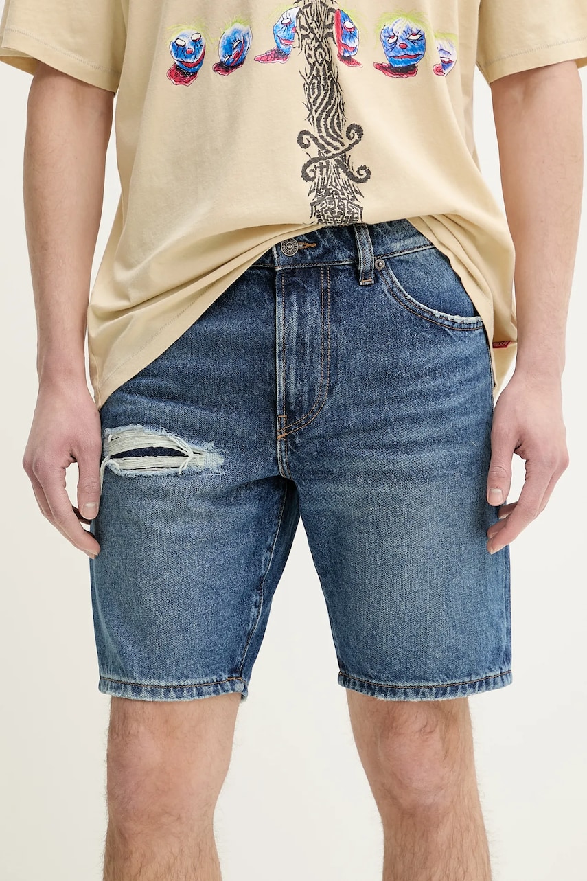 Diesel pantaloni scurti jeans D-FIN SHORTS barbati, A14621.0GRDY