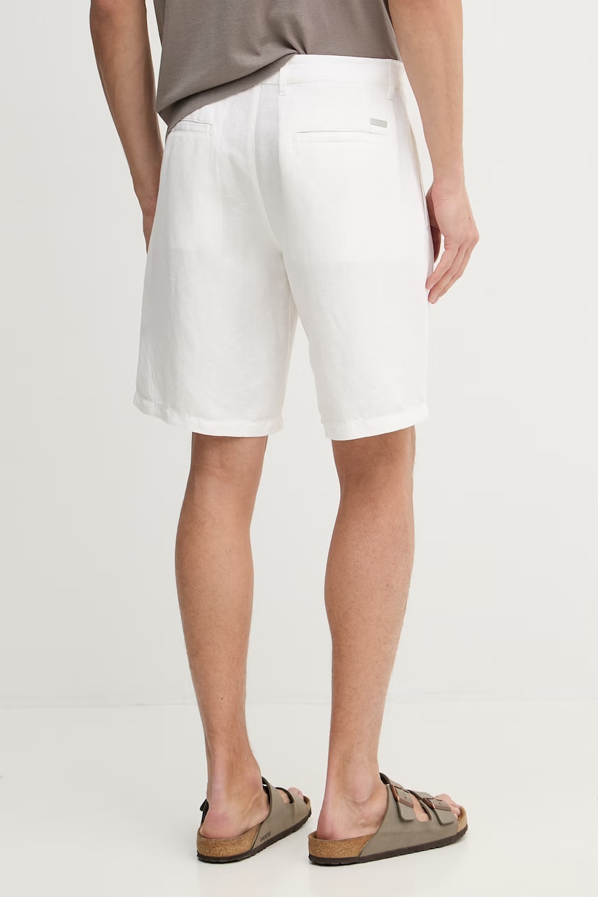 Armani Exchange šortky pánské se lnem