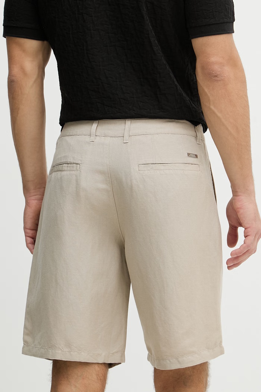 Armani Exchange pánské šortky se lnem