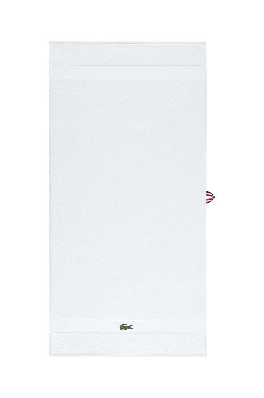 Velký bavlněný ručník Lacoste 90 x 150 cm - bílá - 100 % Bavlna