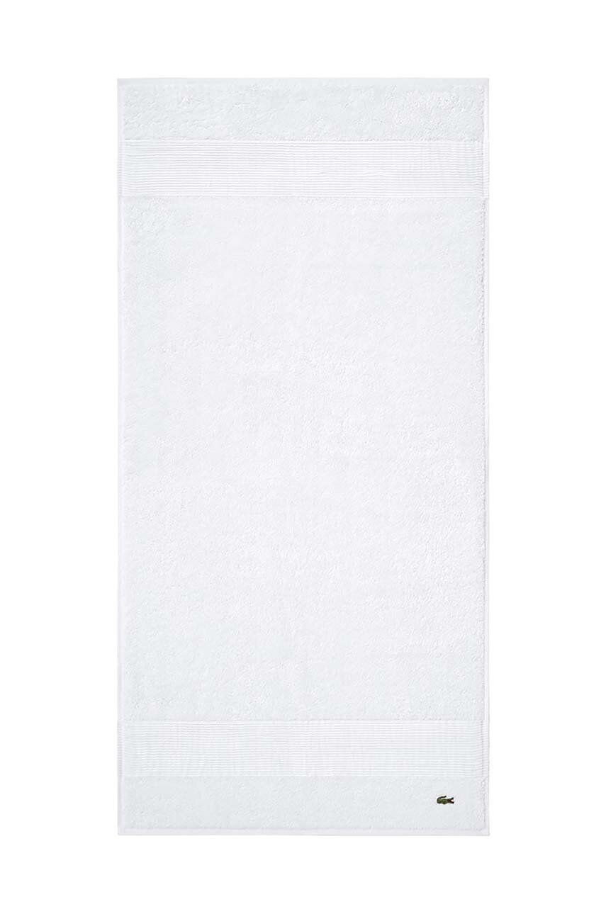 Bavlněný ručník Lacoste 50 x 100 cm - bílá - 100 % Bavlna
