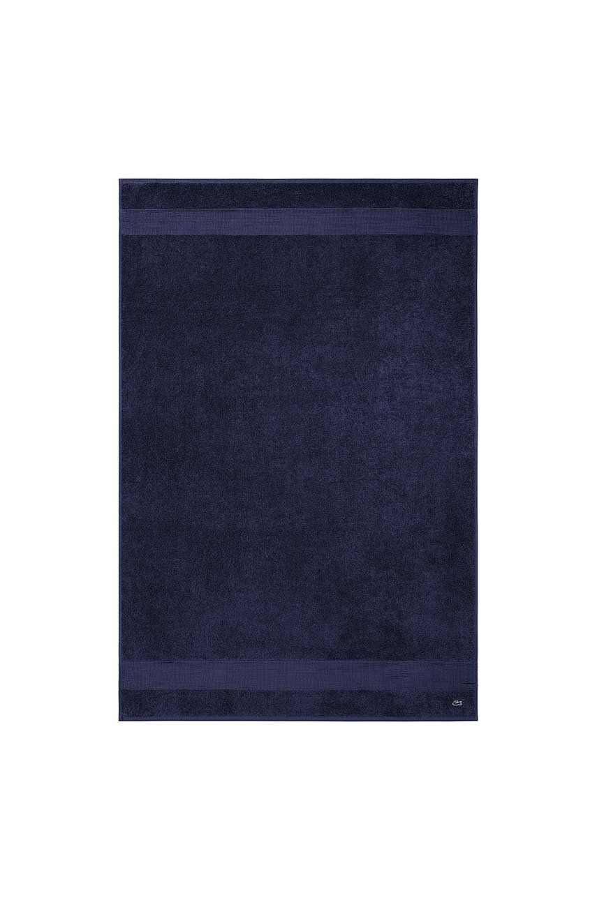Střední bavlněný ručník Lacoste Marine 100 x 150 cm - modrá - 100 % Bavlna