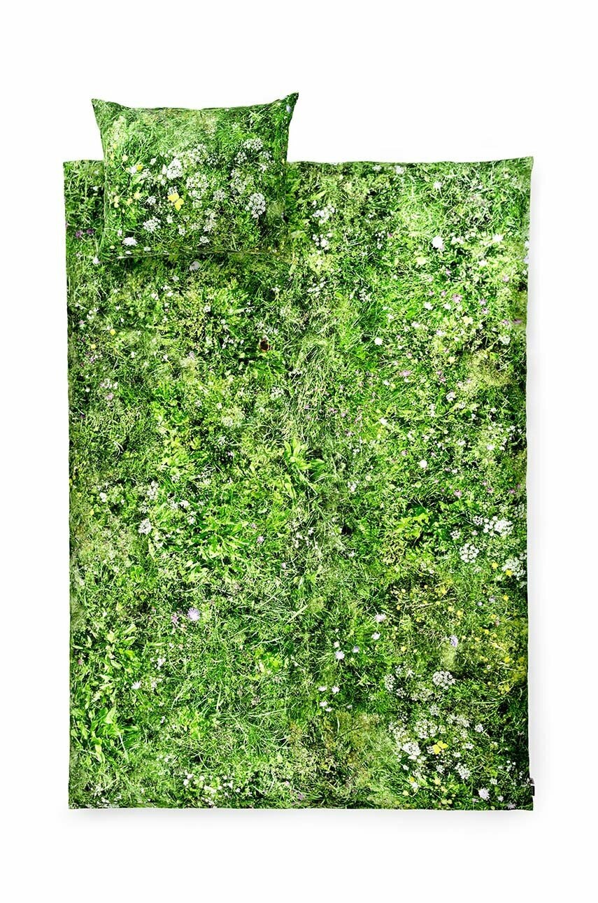 

Комплект памучно спално бельо Foonka Alpejska Łąka 140x200 / 70x80 cm, Зелен