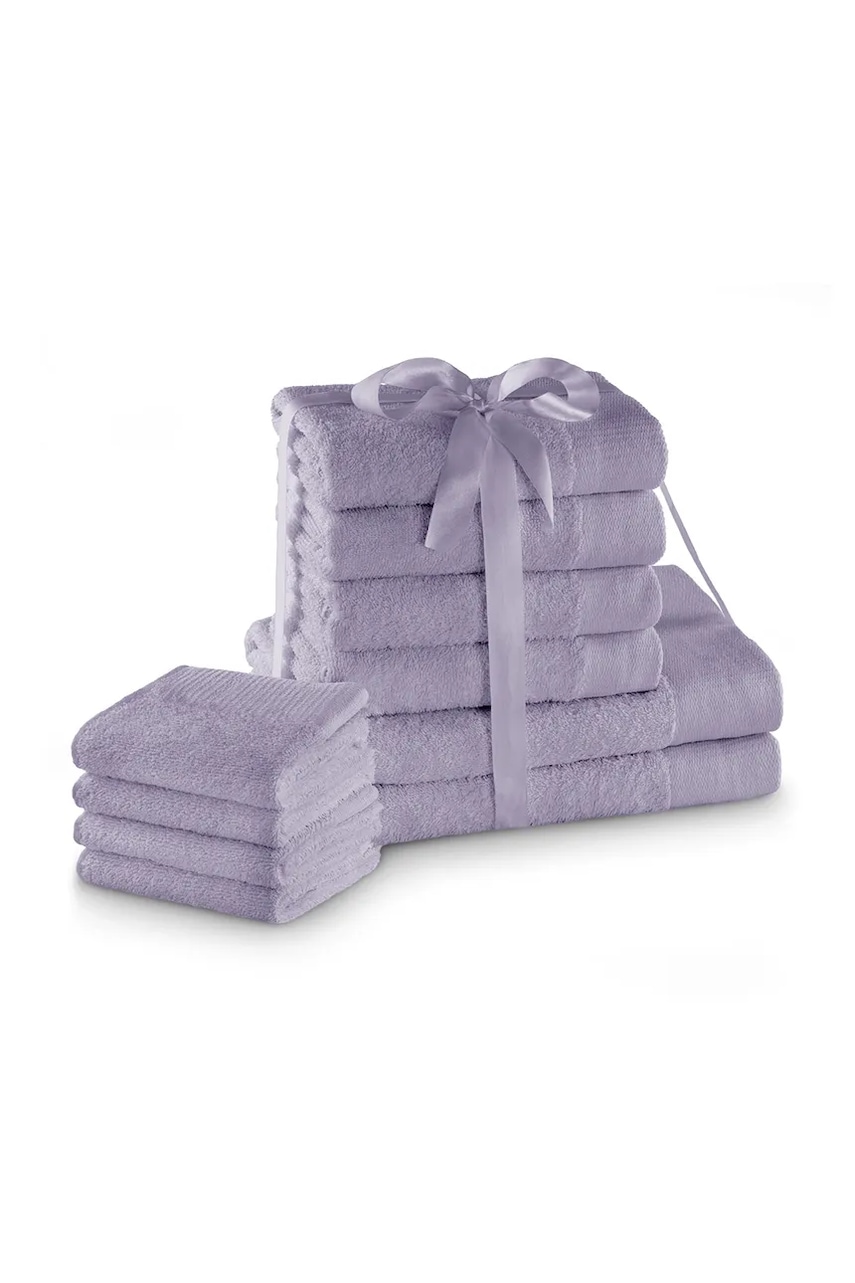 home & lifestyle set de prosoape Amari 10-pack culoarea violet, 0