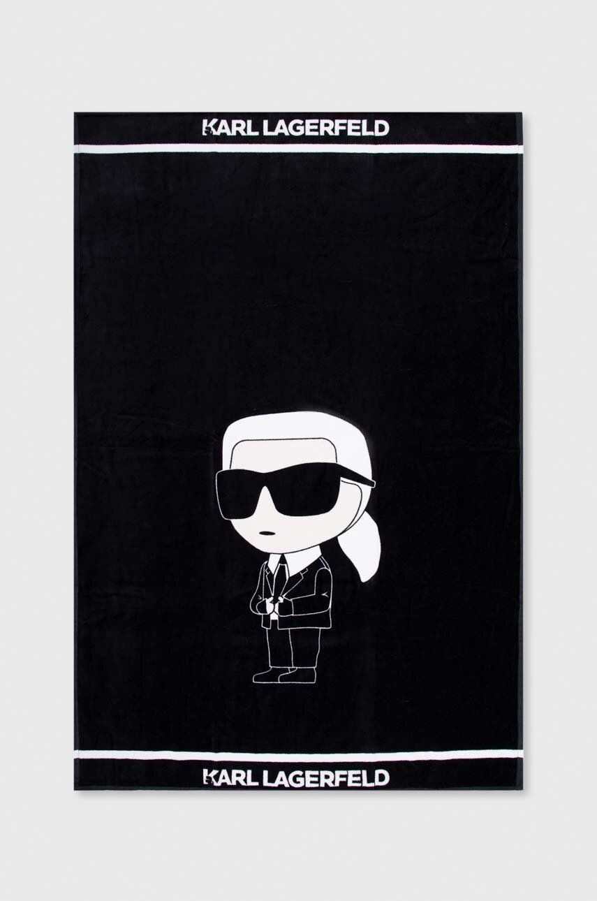 Levně Bavlněný ručník Karl Lagerfeld
