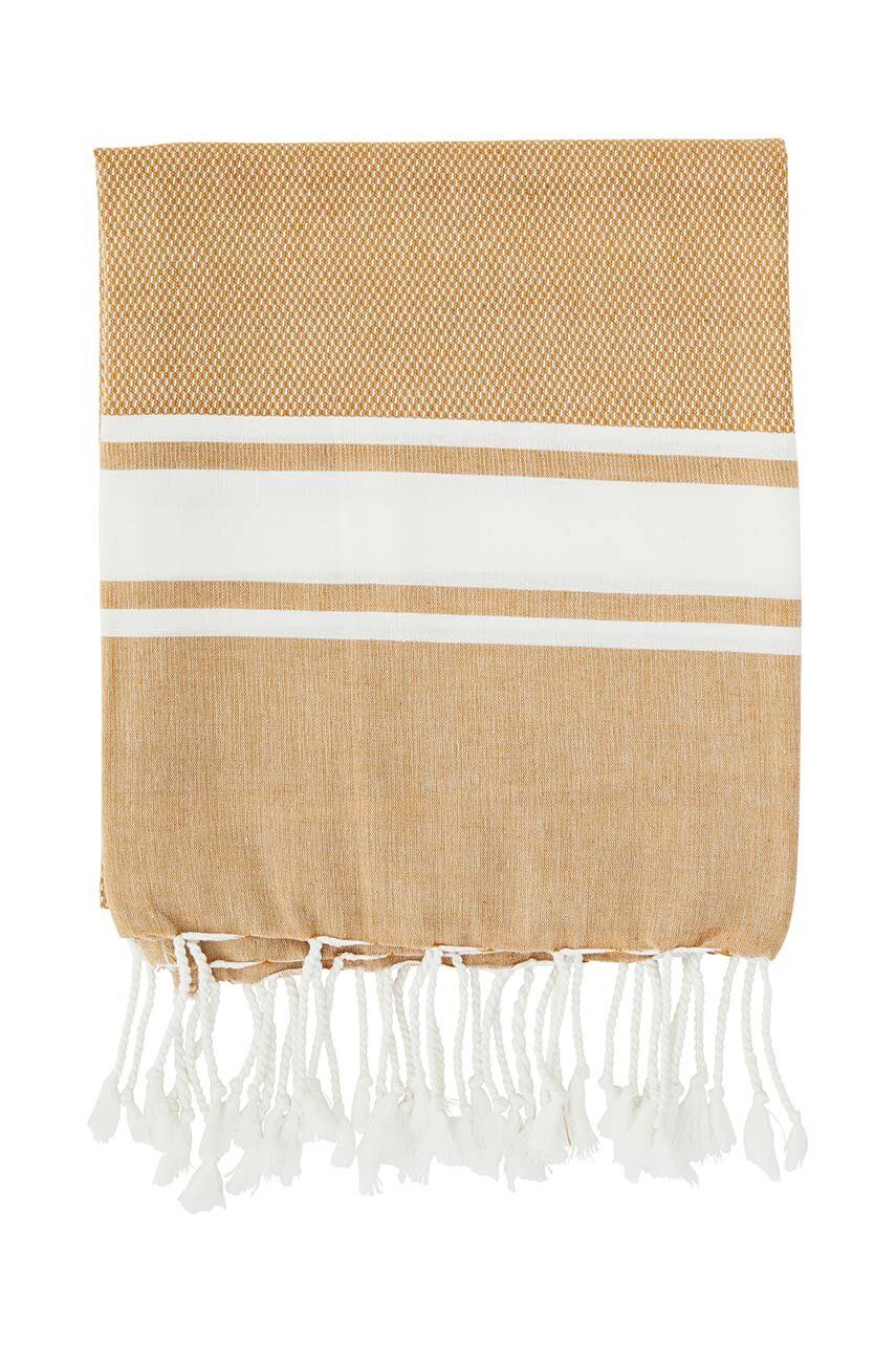 Bavlněný ručník Madam Stoltz - oranžová - 100 % Bavlna Pokyny k praní a údržbě:  prát v pr