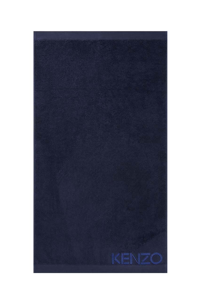 Levně Velký bavlněný ručník Kenzo Iconic Navy 92x150 cm