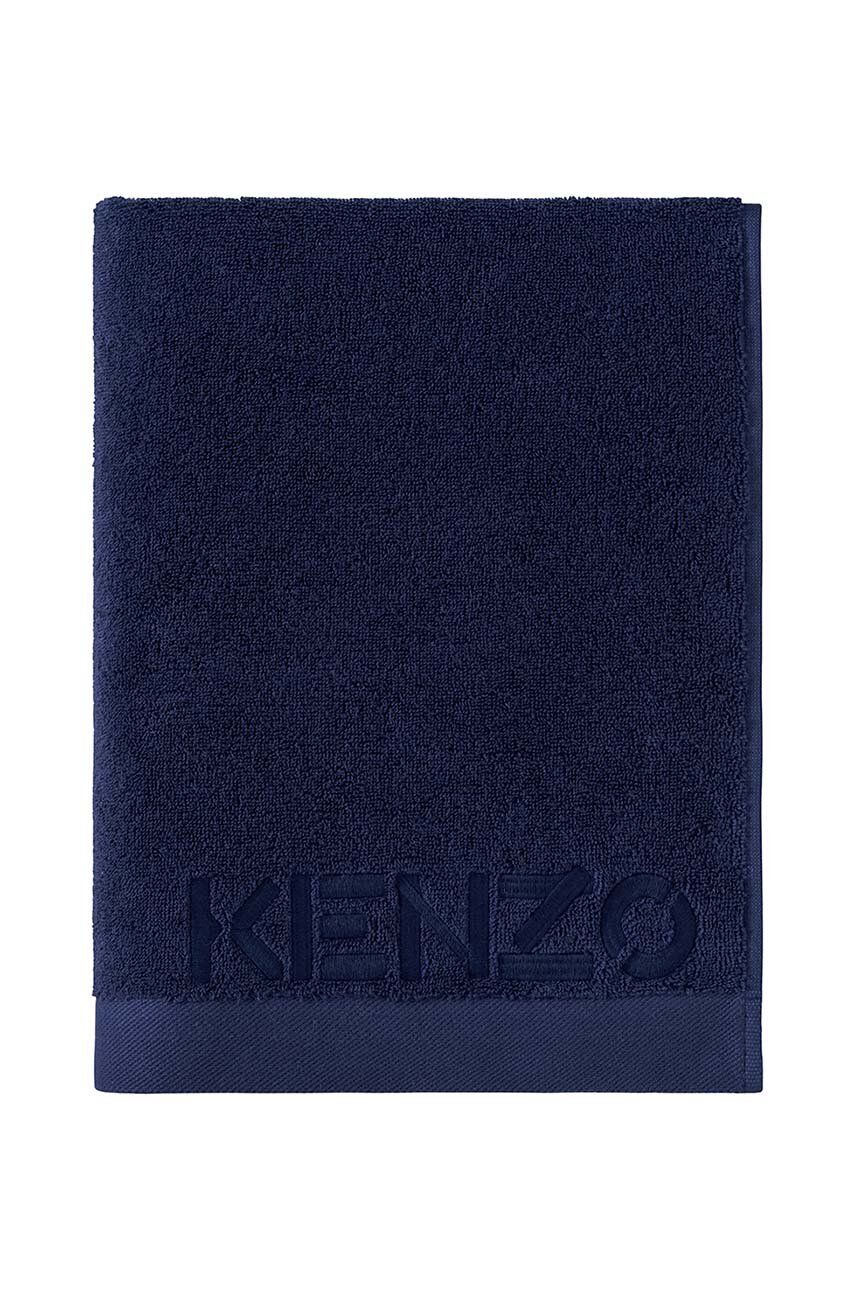 Malý bavlněný ručník Kenzo Iconic Navy 45x70 cm - námořnická modř - 100 % Bavlna