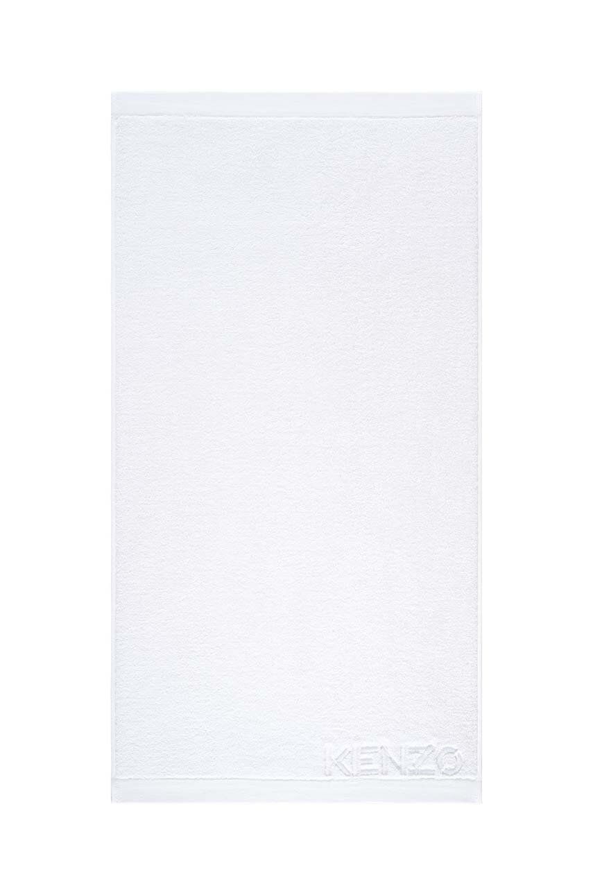 Velký bavlněný ručník Kenzo Iconic White 92x150?cm